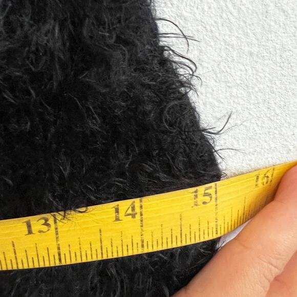 Black Fuzzy Tank Top, Goth Whimsigoth Grunge Indie Sleaze Small - Picture 6 of 6